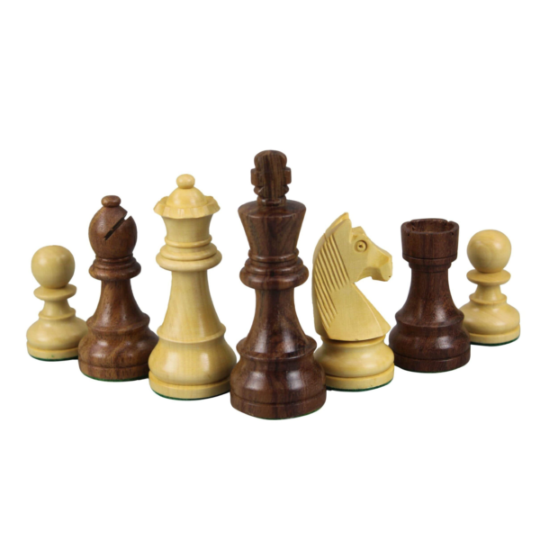 Sheesham Chess Set With Flat Sheesham Board 16 Inch and German Staunton Chess Pieces 3 Inch - Image 7