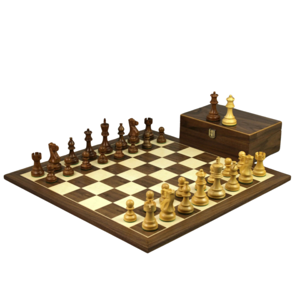 Walnut Chess Set 20 Inch with Weighted Sheesham Classic Staunton Chess Pieces 3.75 Inch