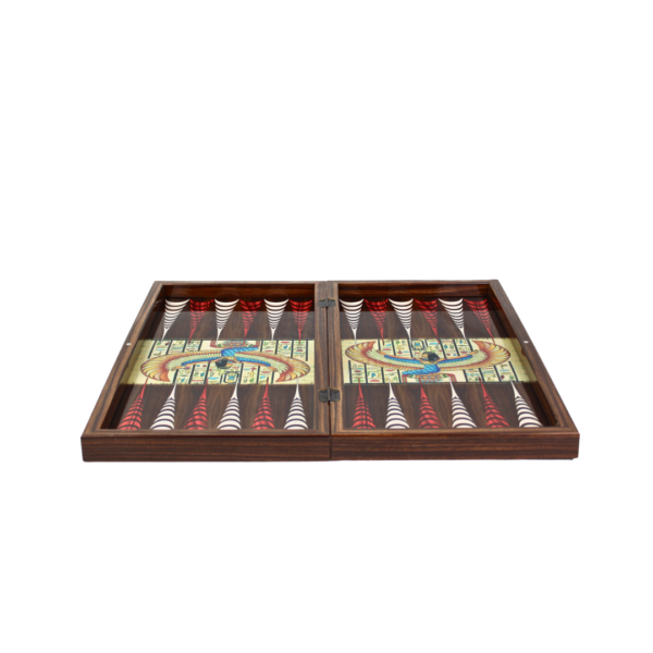 Wooden Papyrus Design Backgammon Set 20 Inch - Image 4