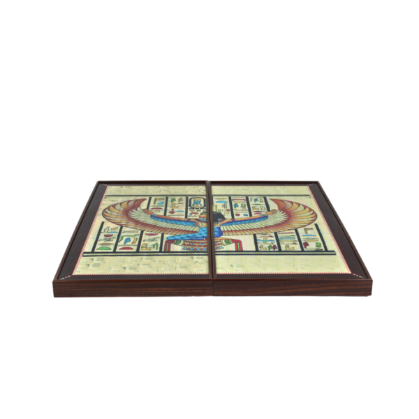 Wooden Papyrus Design Backgammon Set 20 Inch - Image 3