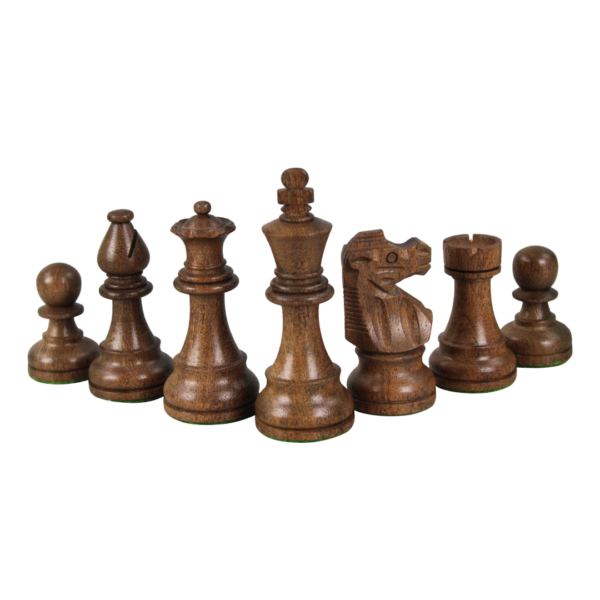 Walnut Chess Set 20 Inch with Helena Chess Board and Weighted Sheesham French Knight Staunton Chess Pieces 3.75 Inch - Image 8