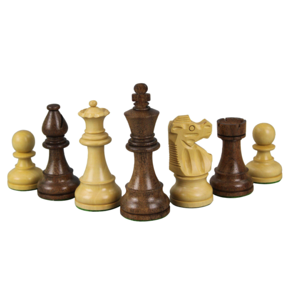 Walnut Chess Set 20 Inch with Helena Chess Board and Weighted Sheesham French Knight Staunton Chess Pieces 3.75 Inch - Image 6