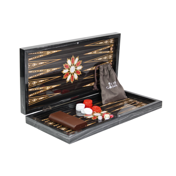 Wooden Royal Design Chess & Backgammon Set 20 Inch - Image 5