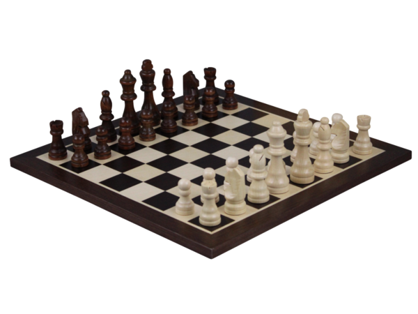 Wenge Chess Set With Chess Pieces And Chess Bag 14 Inch - Image 2