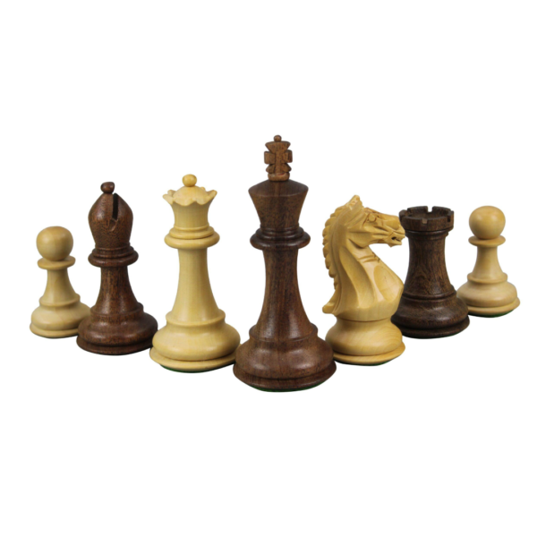 Walnut Chess Set 20 Inch with Weighted Sheesham Staunton Fierce Knight (Queens Gambit) Pieces 3.75 Inch - Image 5