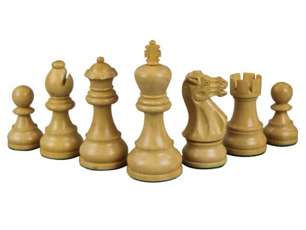 Ebony Chess Set 20 Inch With Helena Flat Chess Board and Weighted Ebonised Executive Staunton Chess Pieces 3.75 Inch - Image 7