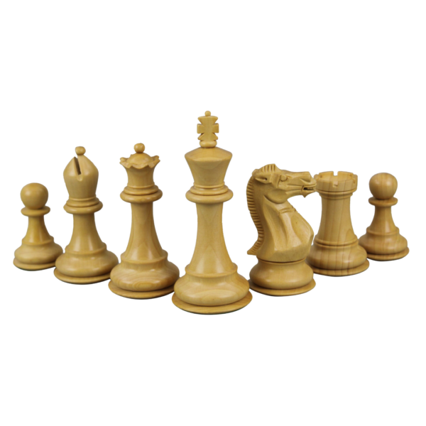 Ebony Chess Set 20 Inch With Helena Flat Chess Board and Weighted Ebonised Morphy Series Staunton Chess Pieces 3.75 Inch - Image 7