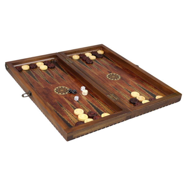 Helena Rural Rosewood Chess & Backgammon Set With Sheesham Classic Staunton Chess Pieces 20 Inch - Image 5