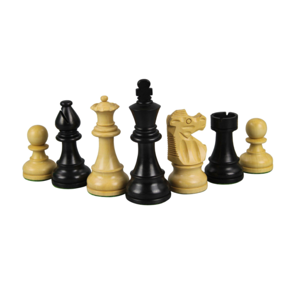 Helena Rural Ebony Chess & Backgammon Set With Ebonised French Staunton Chess Pieces 20 Inch - Image 2