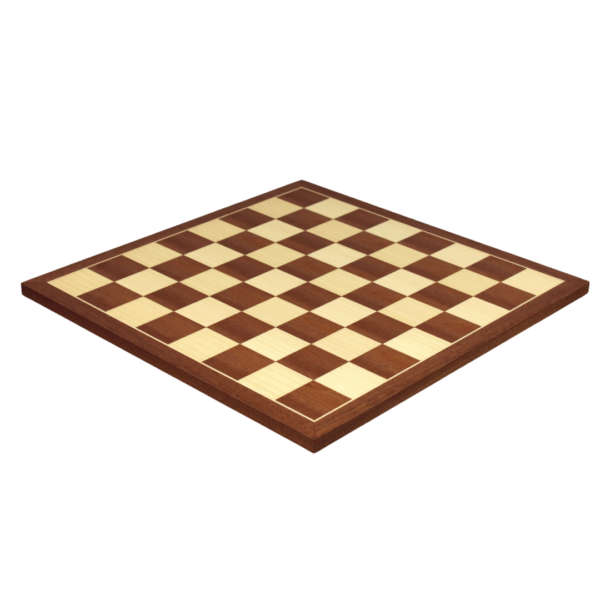 Mahogany Chess Set 16 Inch With Flat Chess Board and Weighted Ebony Classic Staunton Chess Pieces 3 Inch - Image 2