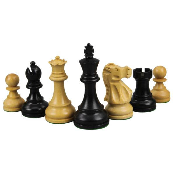 Walnut Chess Set 20 Inch With Weighted Ebonised Staunton Reykjavik Chess Pieces 3.75 Inch - Image 5