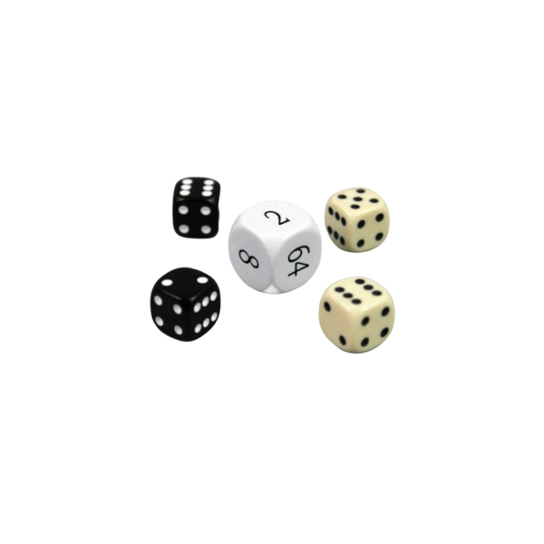 Dice Set With White Doubling Dice