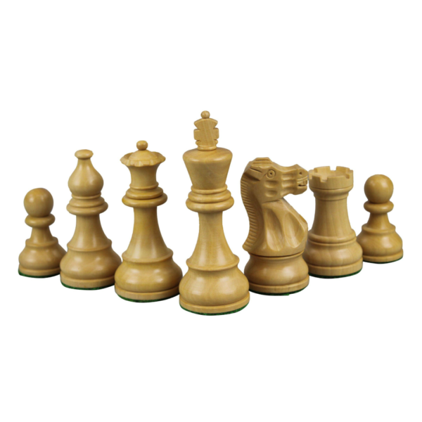 Ebony Chess Set 17 Inch With Helena Chess Board and Weighted Ebonised Atlantic Classic Staunton Chess Pieces 3 Inch - Image 7