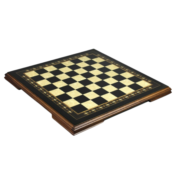 Ebony Chess Set 17 Inch With Helena Chess Board and Weighted Ebonised German Staunton Chess Pieces 3 Inch - Image 3