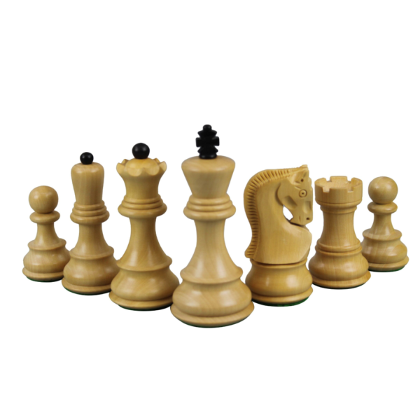 Ebony Chess Set 20 Inch With Helena Chess Board and Weighted Ebonised Zagreb Staunton Chess Pieces 3.75 Inch - Image 7