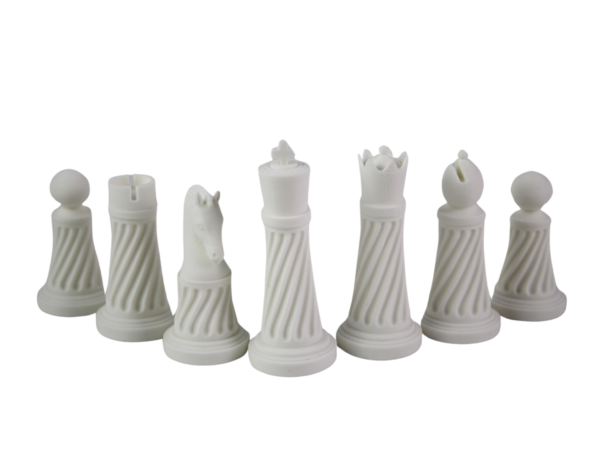 Brown 3D PLA Acrylic Staunton Chess Pieces with Drawstring Bag - Image 2