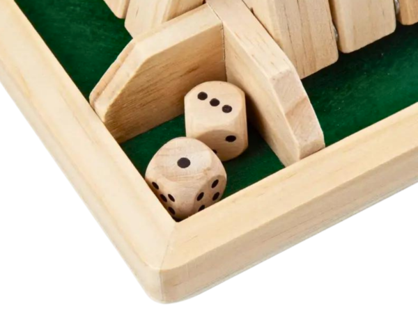 4 Player Green Shut the Box Family Game 8.6 Inch - Image 2