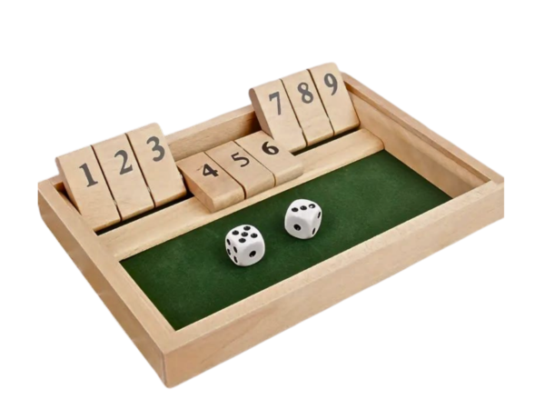 2 Player Red Shut the Box Family Game 8.3 Inch - Image 3