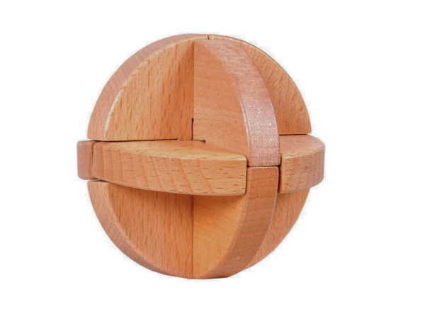 Luban Ball Kongming Lock Solid Wood Brain Teaser Puzzle