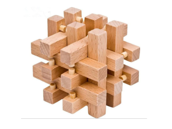 Eighteen Style Kongming Lock Solid Wood Brain Teaser Puzzle