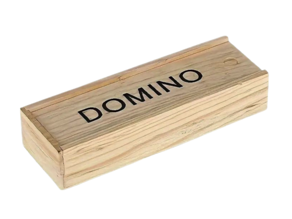 Double 6 Dominoes in Wooden Slider Box