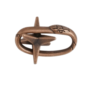 Metal Snake Lock Magic Brain Teaser Puzzle