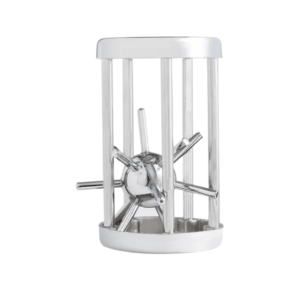 Metal Thorn In Cage Lock Magic Brain Teaser Puzzle